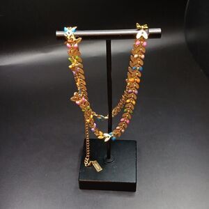 New Yaduda‎ Colorful Leaves With Butterflies Necklace